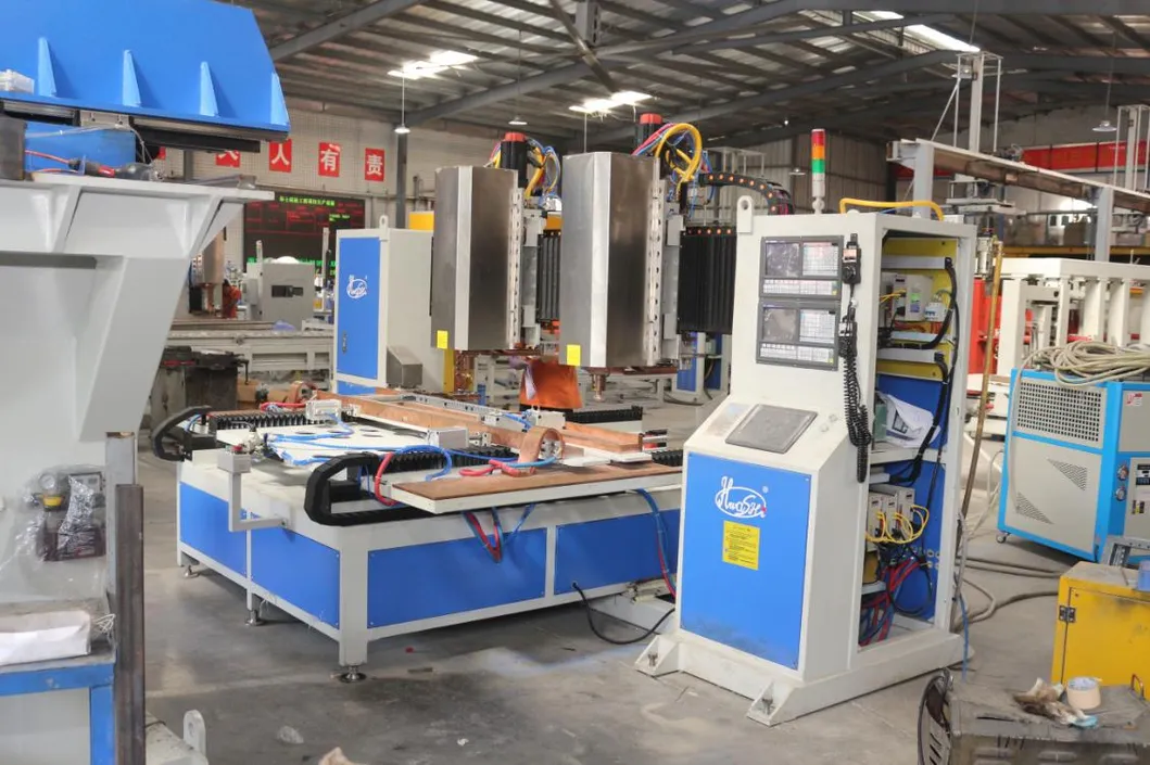 Hwashi CNC Seven 7axis Double Heads Sheet Metal Spot Weldinq Machine, Automatic Sheet Metalwelder for Squatrack 1